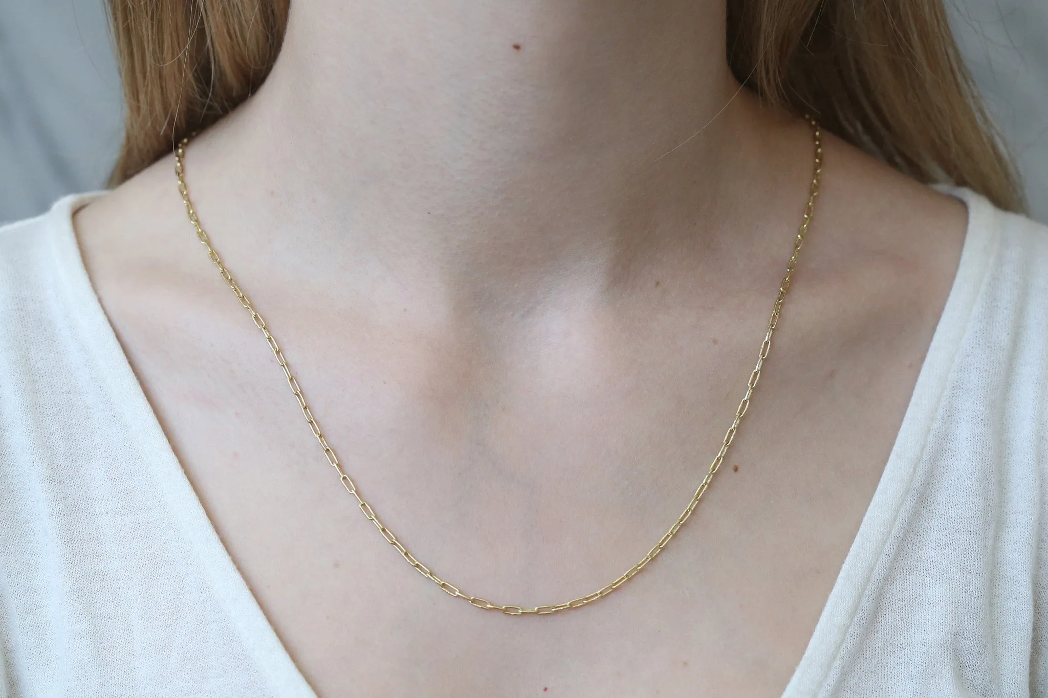 Silk Link Chain Necklace