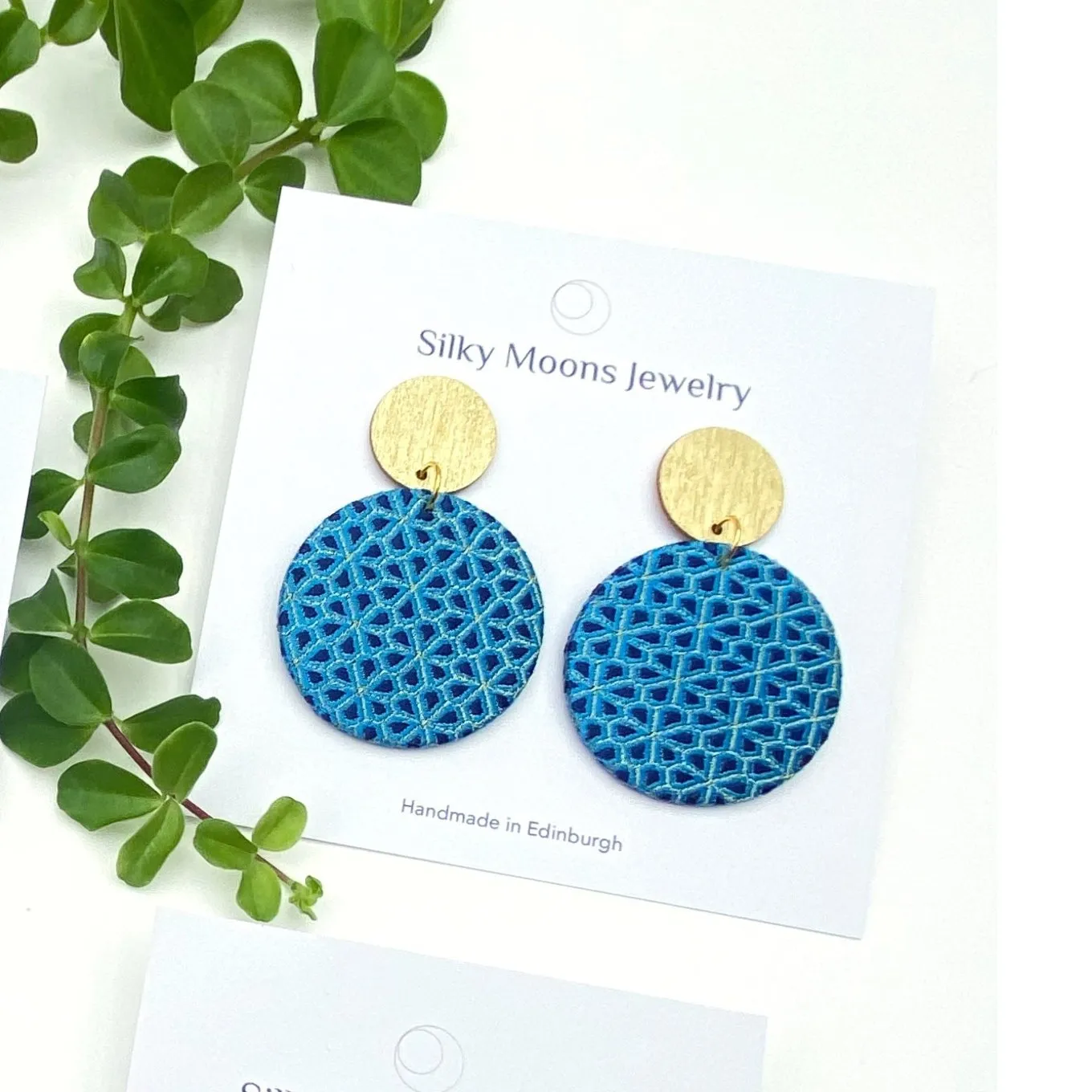 Silky Moons - Supermoon Dangle Small Earrings