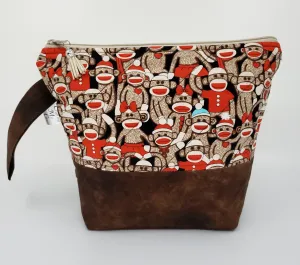 Sock Monkey - Project Bag - Small