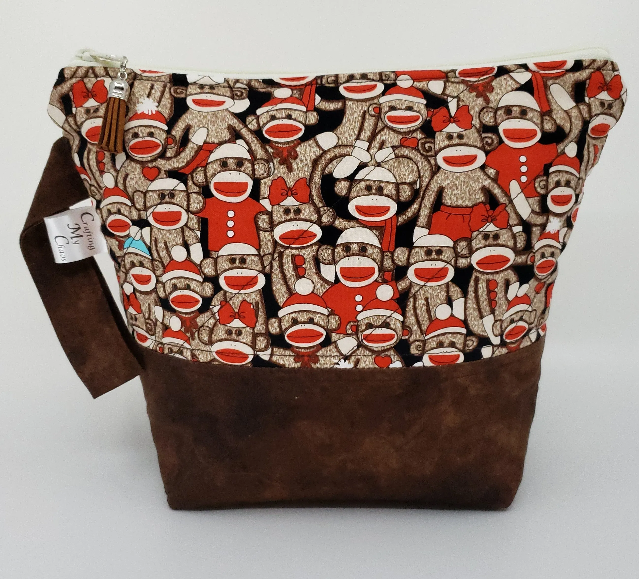 Sock Monkey - Project Bag - Small