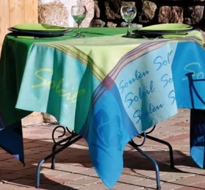 Soleou Tablecloth Blue Anis