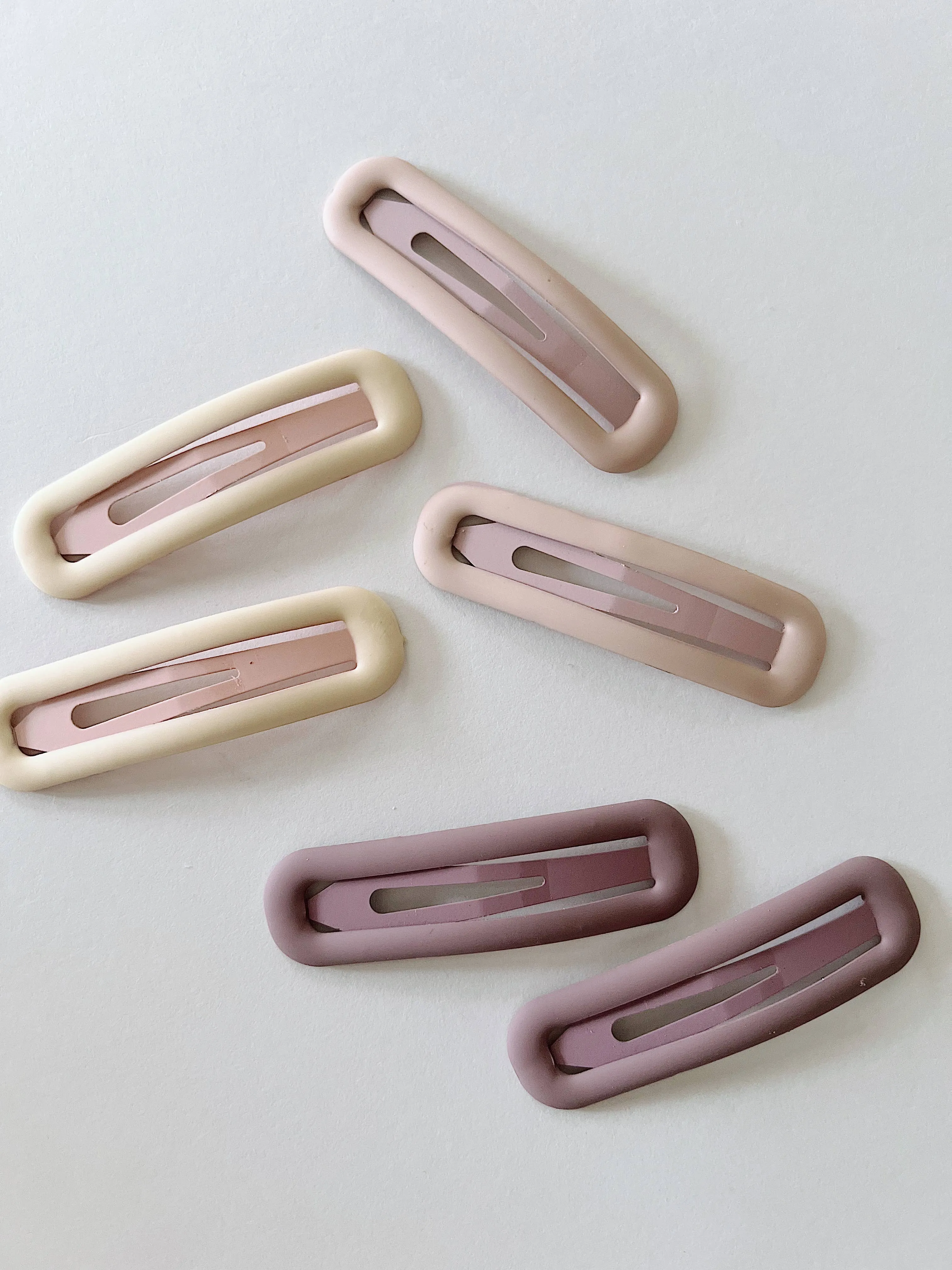 Solid snap clips - 3 colors: Earth