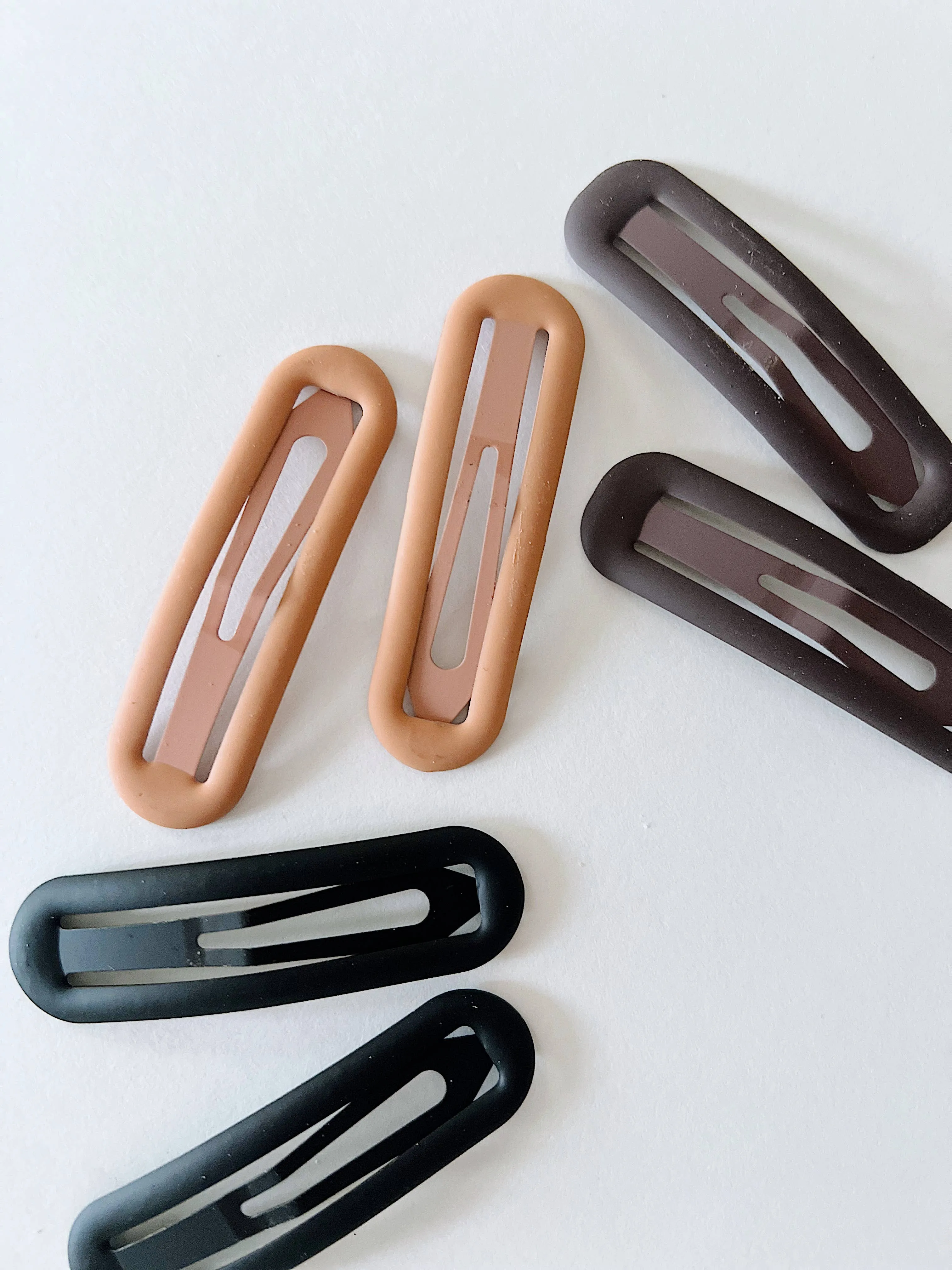 Solid snap clips - 3 colors: Earth