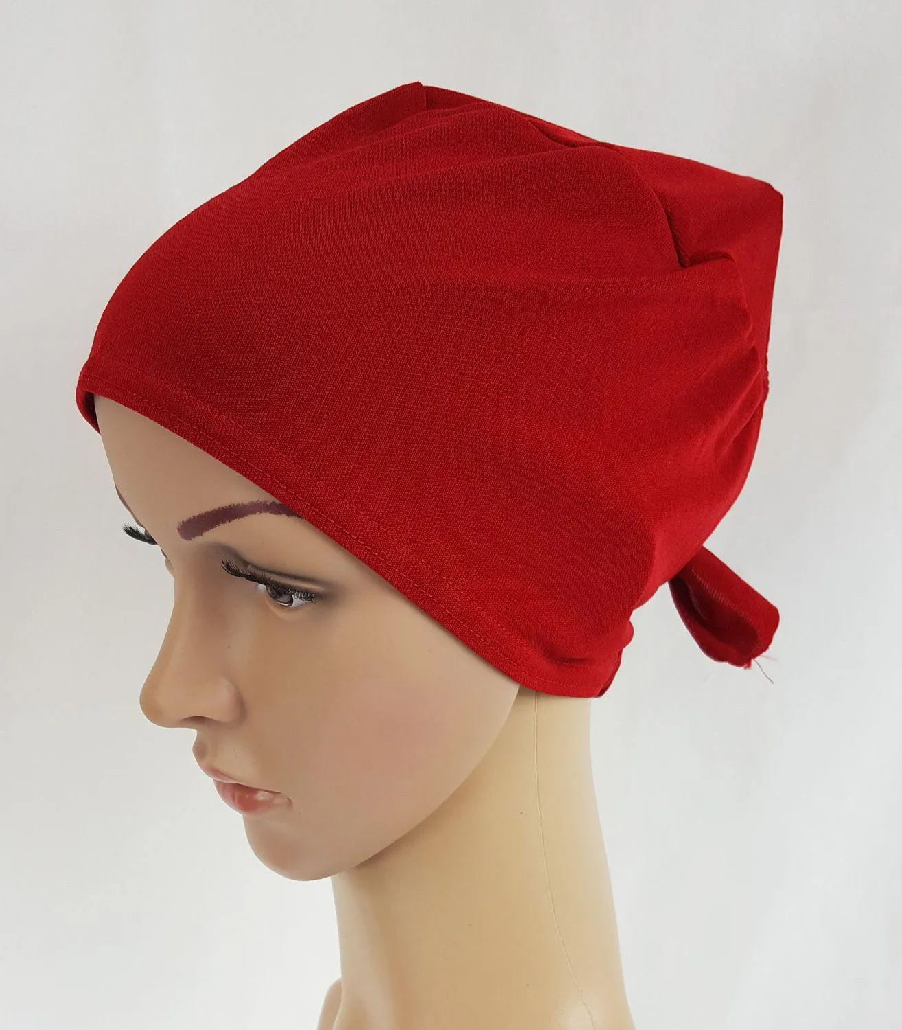 Solid Stretch TieBack UnderHijab Muslim Inner Hijab HairLoss Islamic Underscarf