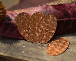Spiral Texture Copper Oval 26g 36 x 21mm Shape Charms Cutout Blank for Enameling Solderin Pendant  Earrings Jewelry Making