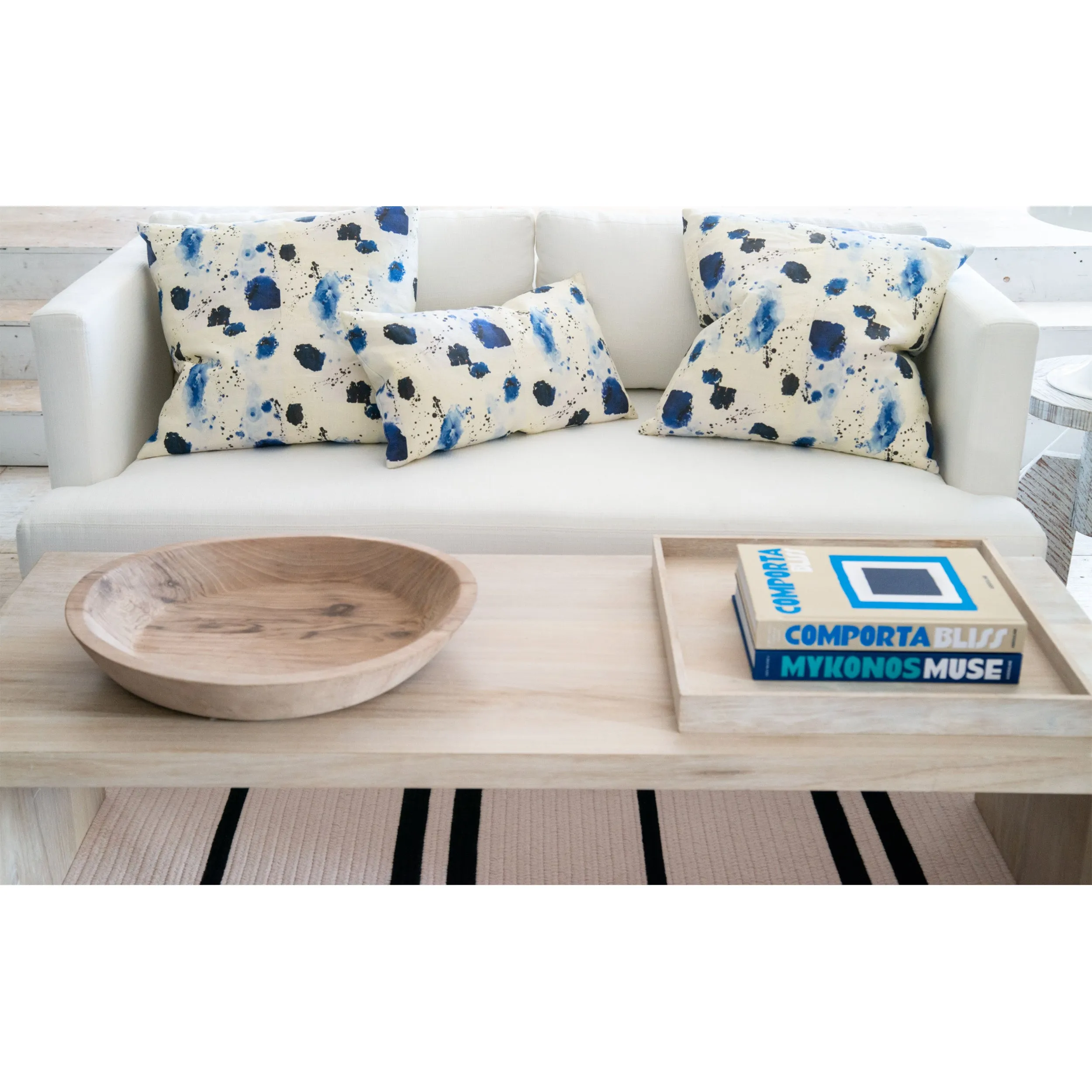 Splat Indigo Pillow