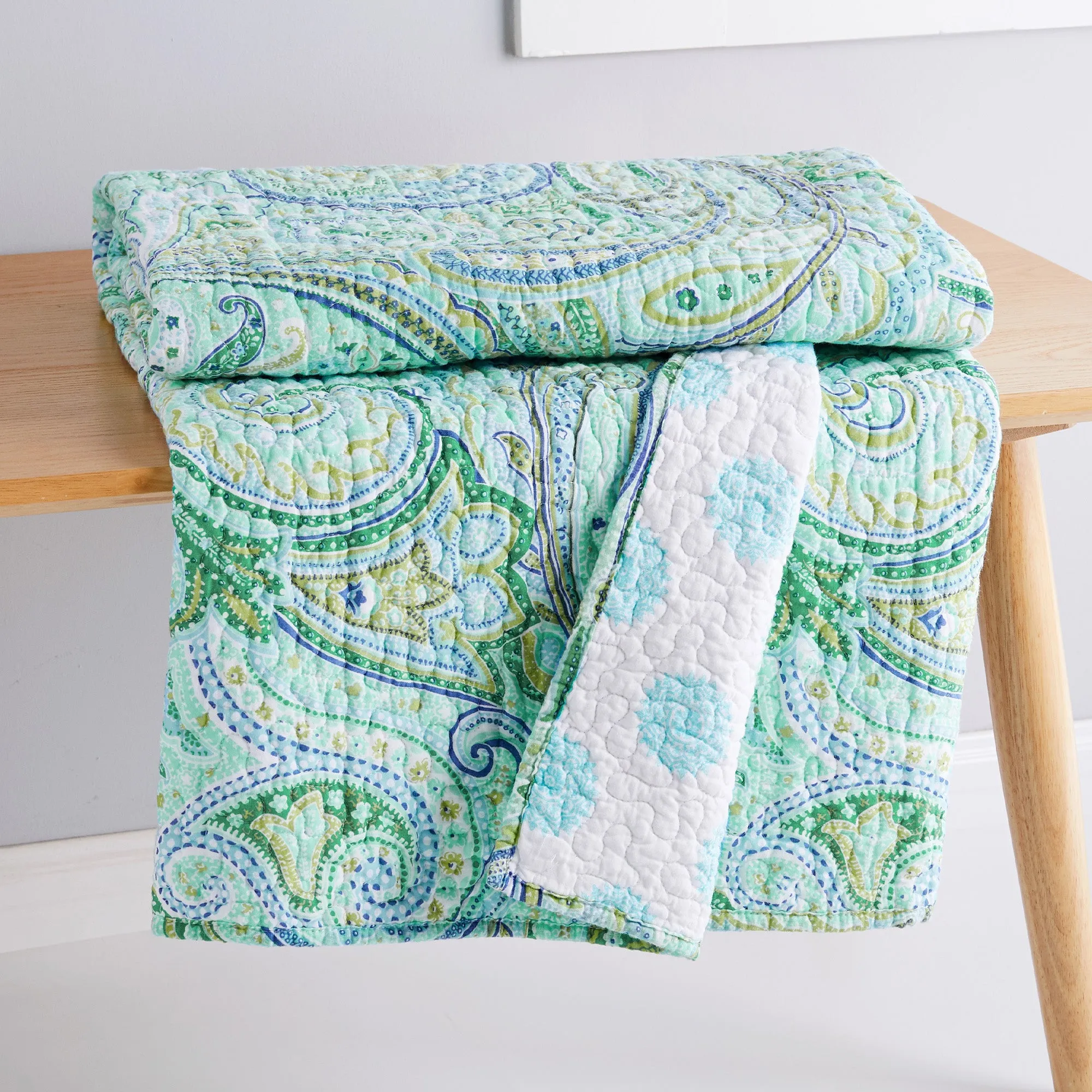 Spruce Quilted Throw