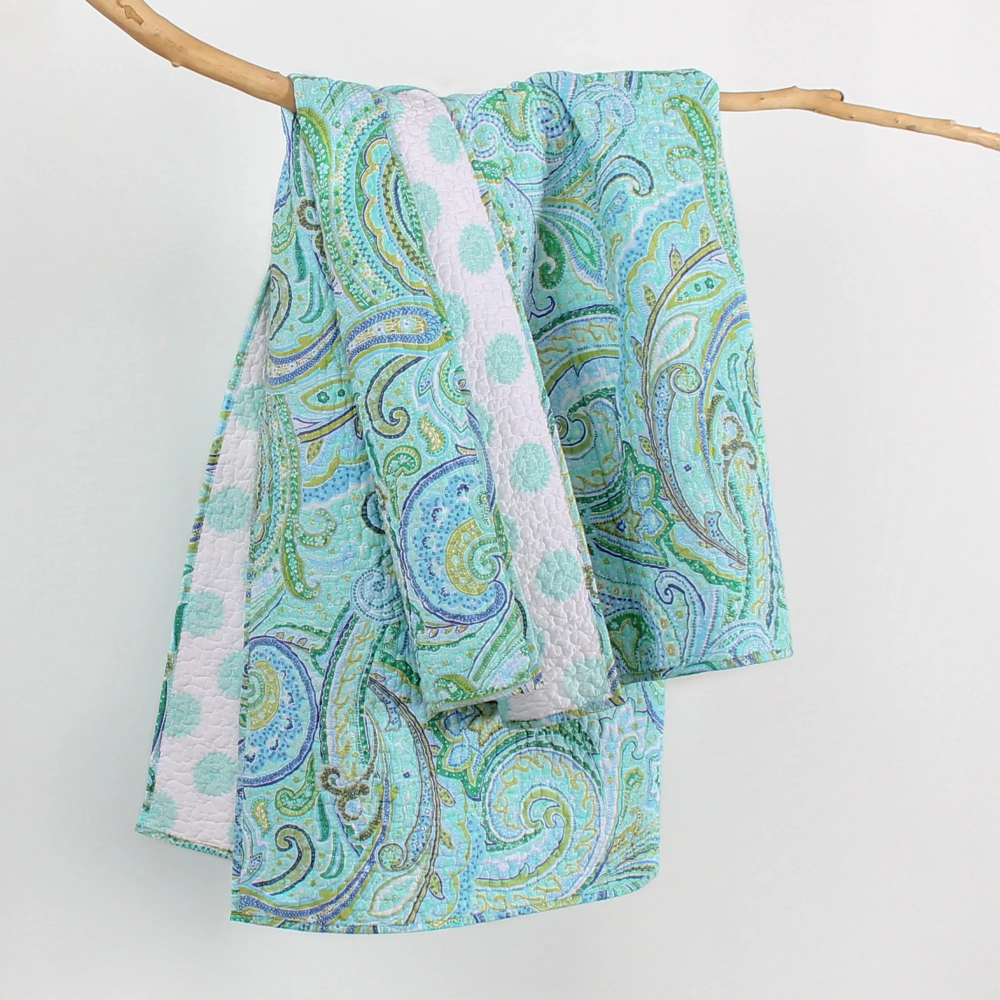 Spruce Quilted Throw