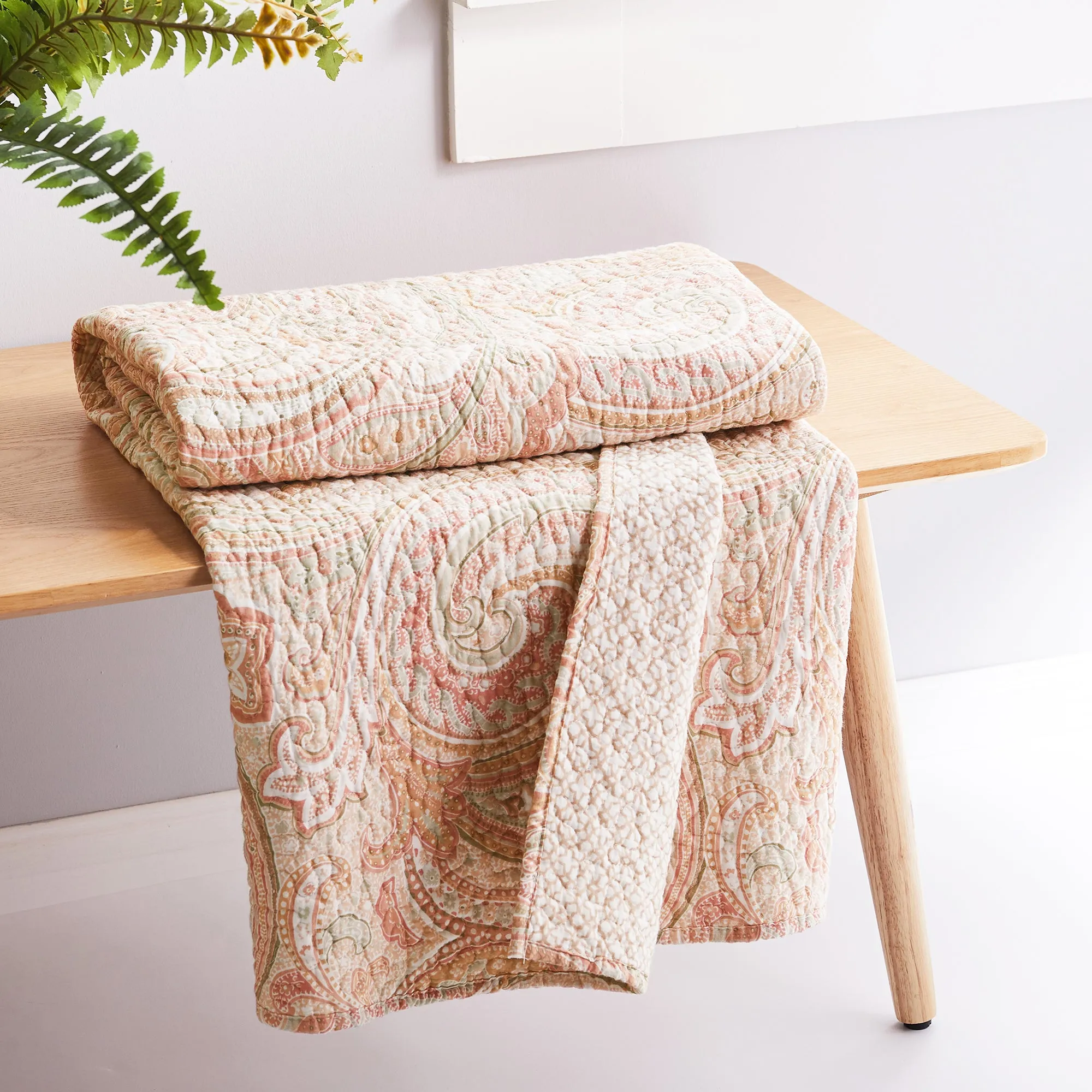 Spruce Quilted Throw