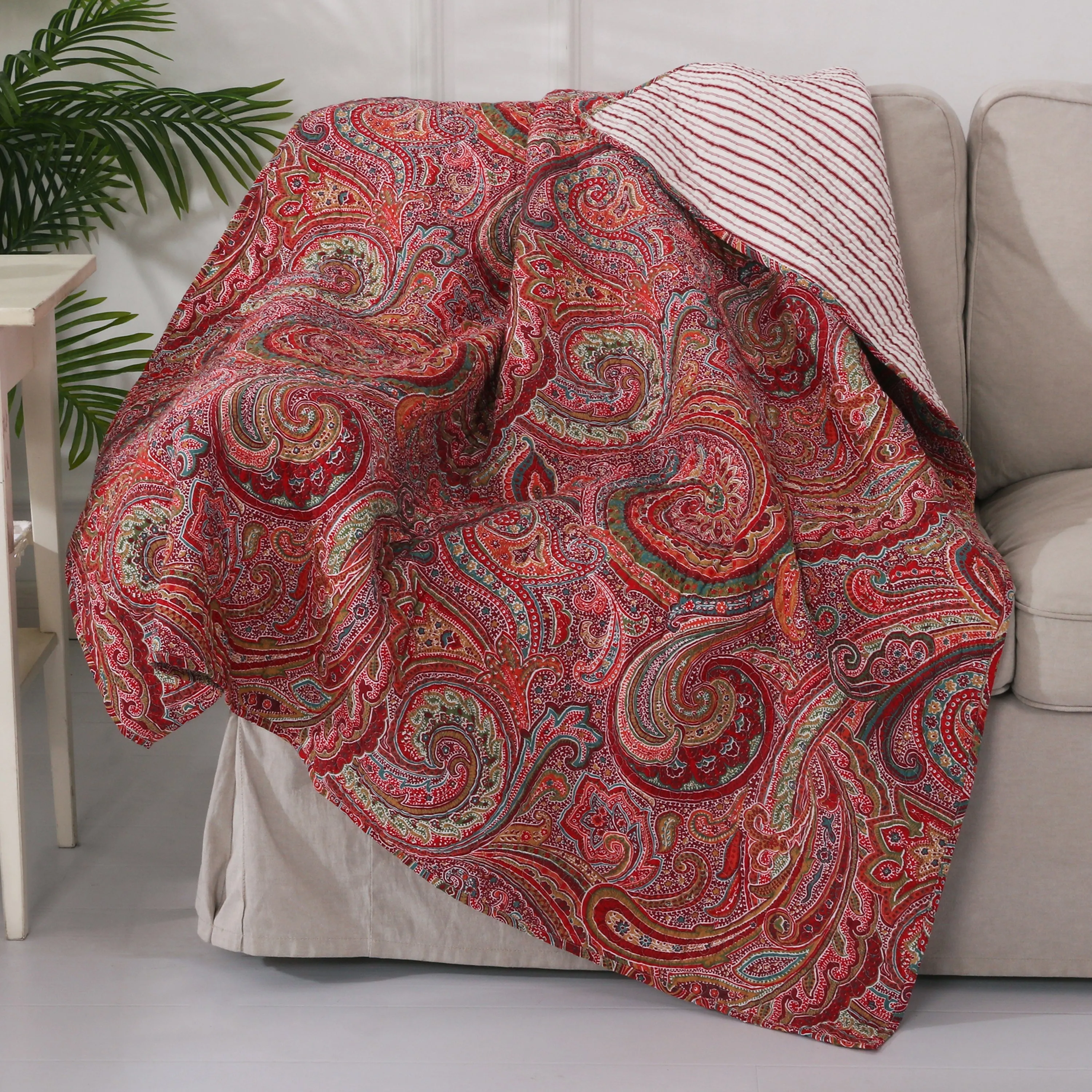Spruce Quilted Throw