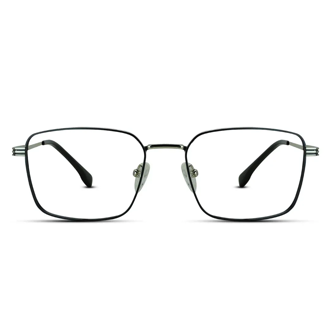Square Men Women Metal Thin Lightweight Eyeglasses