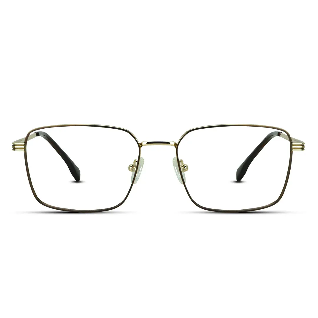 Square Men Women Metal Thin Lightweight Eyeglasses