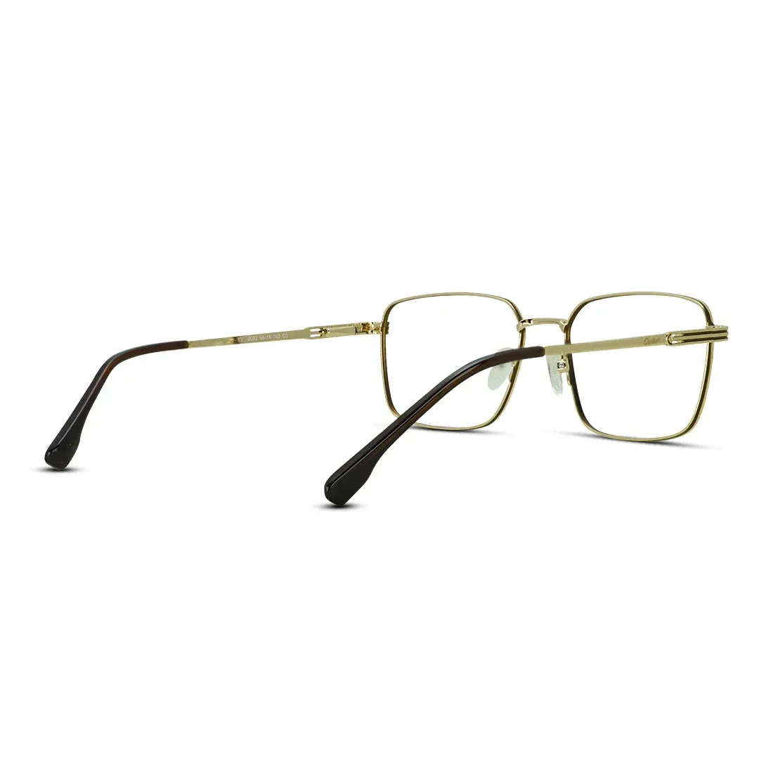 Square Men Women Metal Thin Lightweight Eyeglasses
