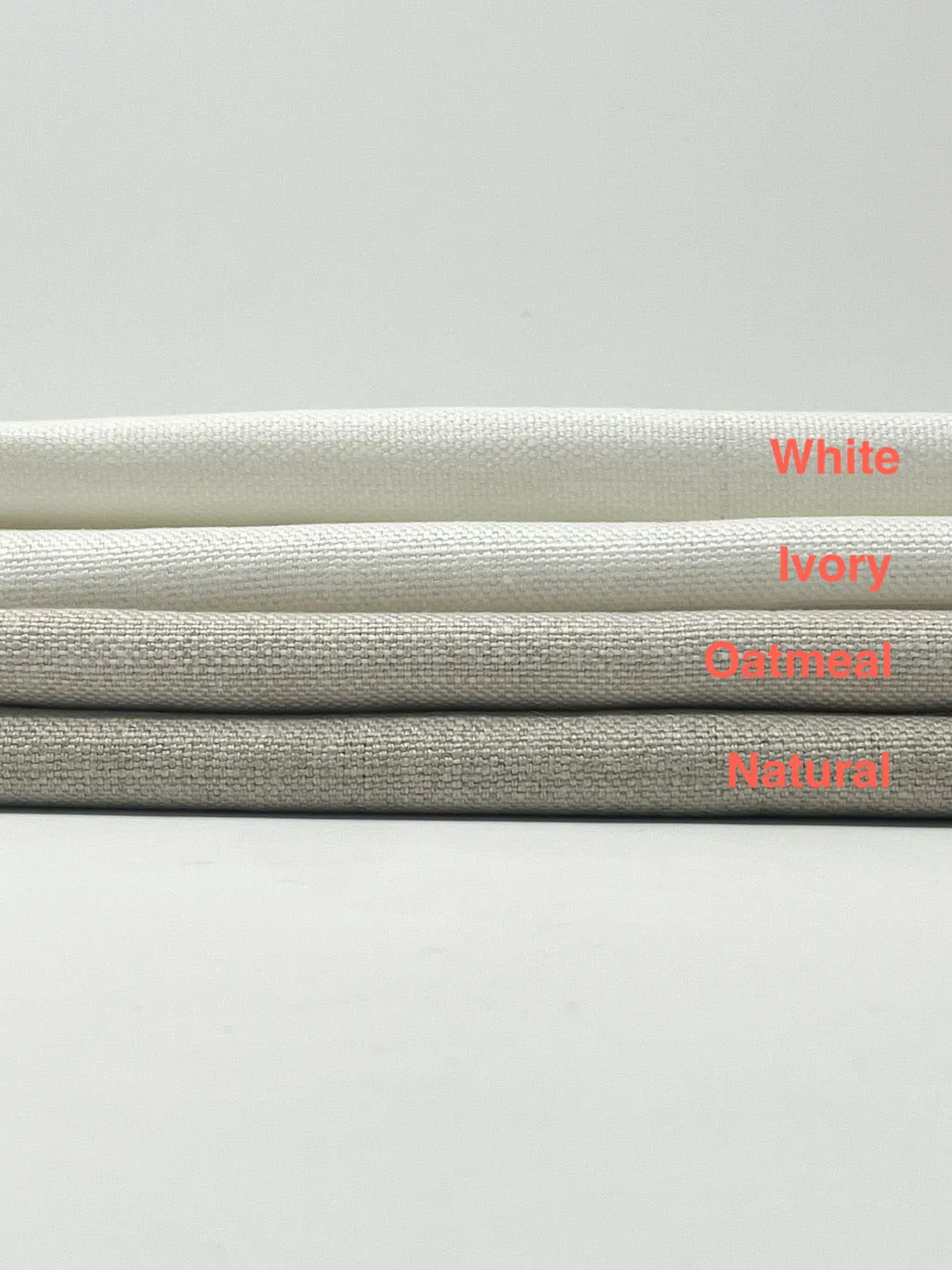 Stain Resistant Medium Heavy Weight 100% Linen Weave Fabric By The Yard/CL1124