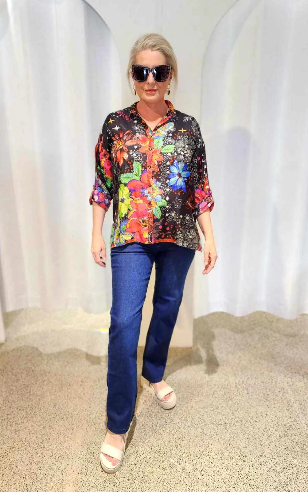 Starry Night Oversized Blouse