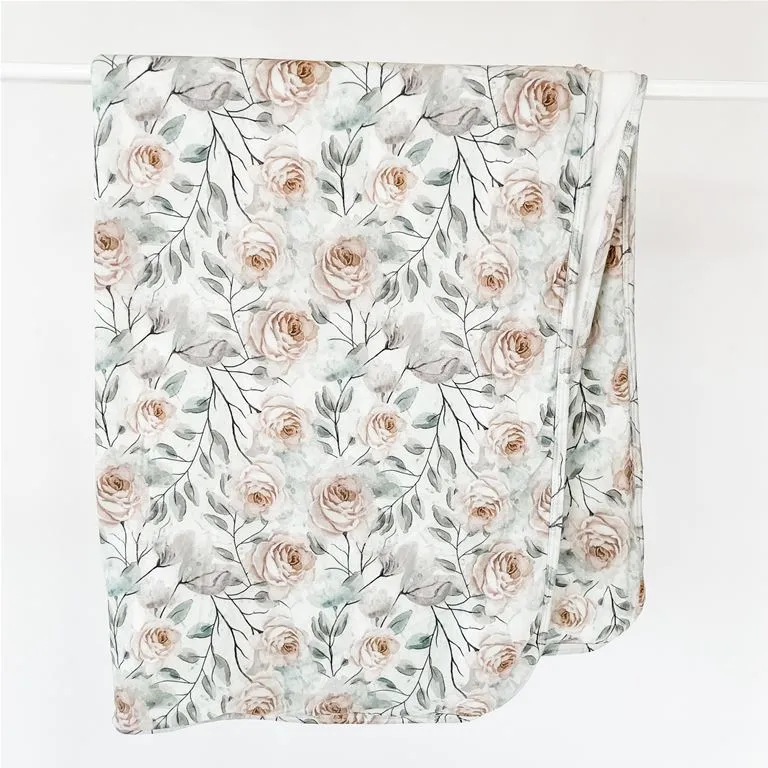 Sterling Floral Plush Swaddle