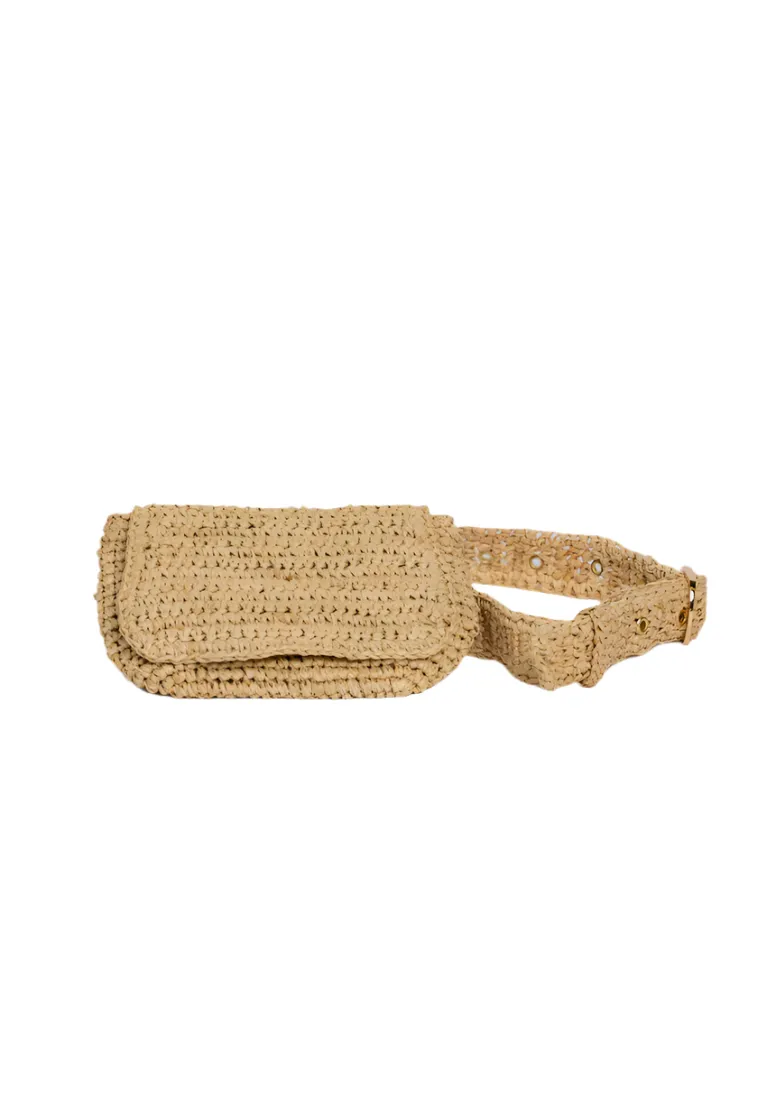 Straw Belt Bag