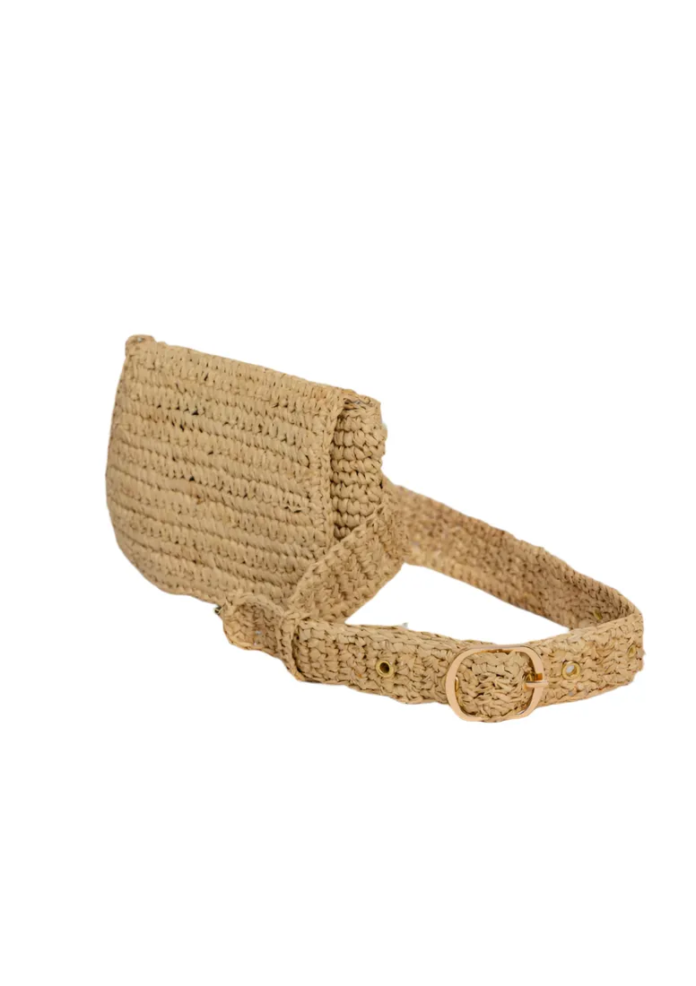 Straw Belt Bag