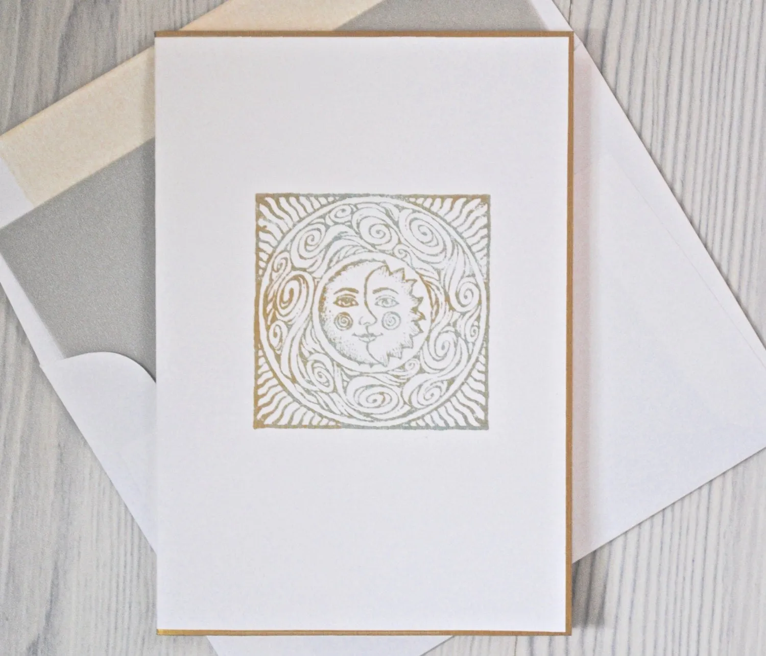 Sun and Moon Cards - Sun and Moon Note Cards - Sun and Moon Stationery - Celestial Stationery - Celestial Note Cards - Celestial Cards