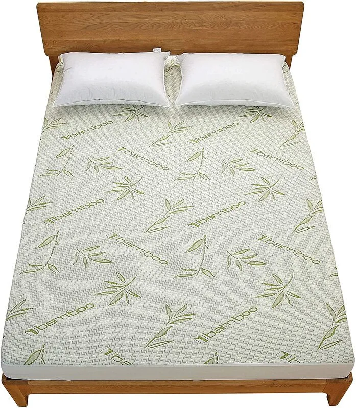 Swiss Bamboo Jacquard Mattress Pad-Hypoallergenic, WaterProof Fits up to 20" Deep Mattress! KING!