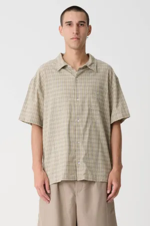 SWITCH CHECK SHIRT - TAN