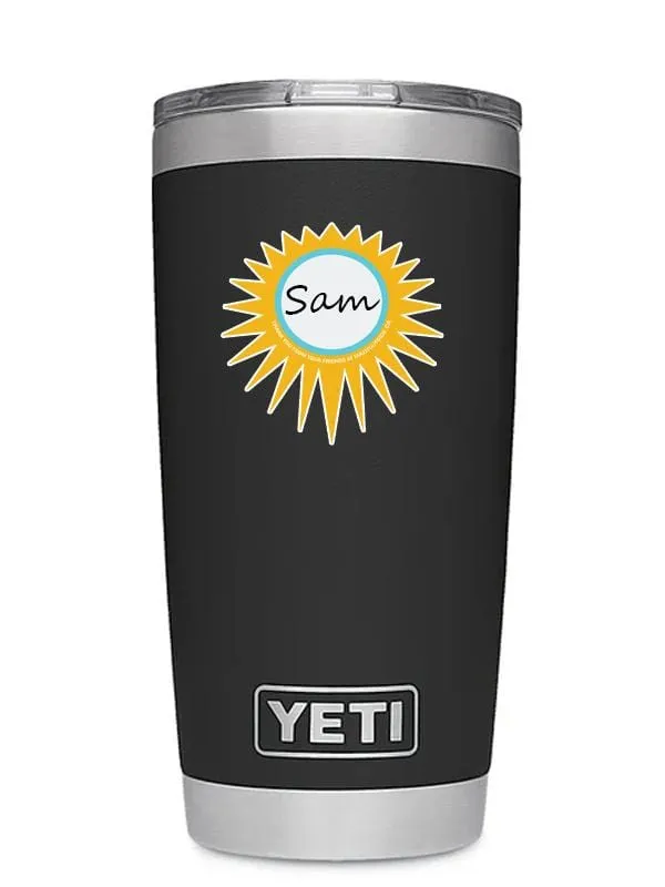 Take It Outside Name-tag Sticker