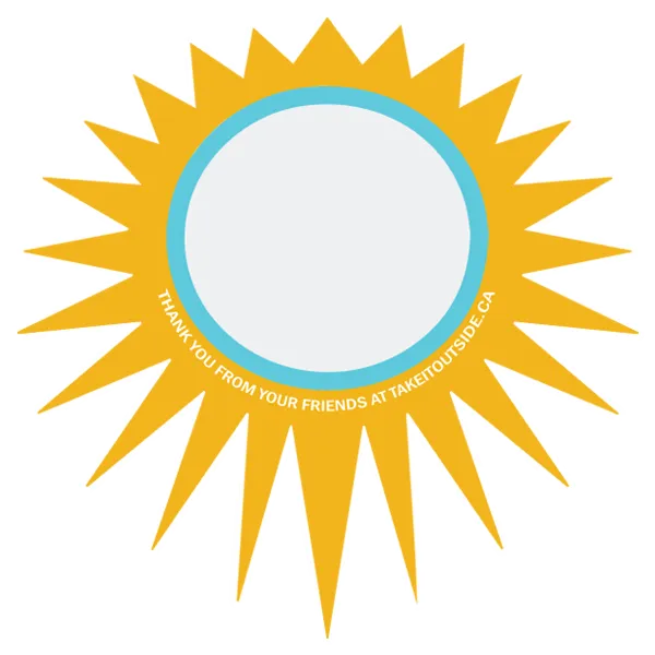 Take It Outside Name-tag Sticker