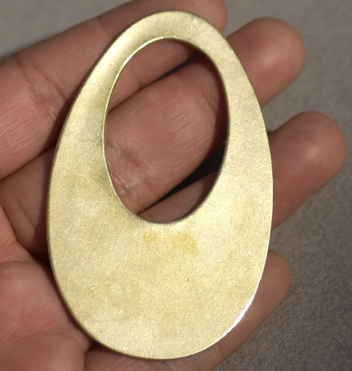 Teardrop 64mm x 41mm Shape Cutout Blank for Stamping, Metalworking,Texturing, Soldering Blanks Variety of Metal
