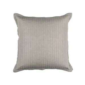 Tessa Quilted Euro Pillow Raffia Linen 26X26 (Insert Included)