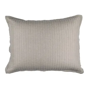 Tessa Quilted Luxe Euro Pillow Raffia Linen 27X36 (Insert Included)