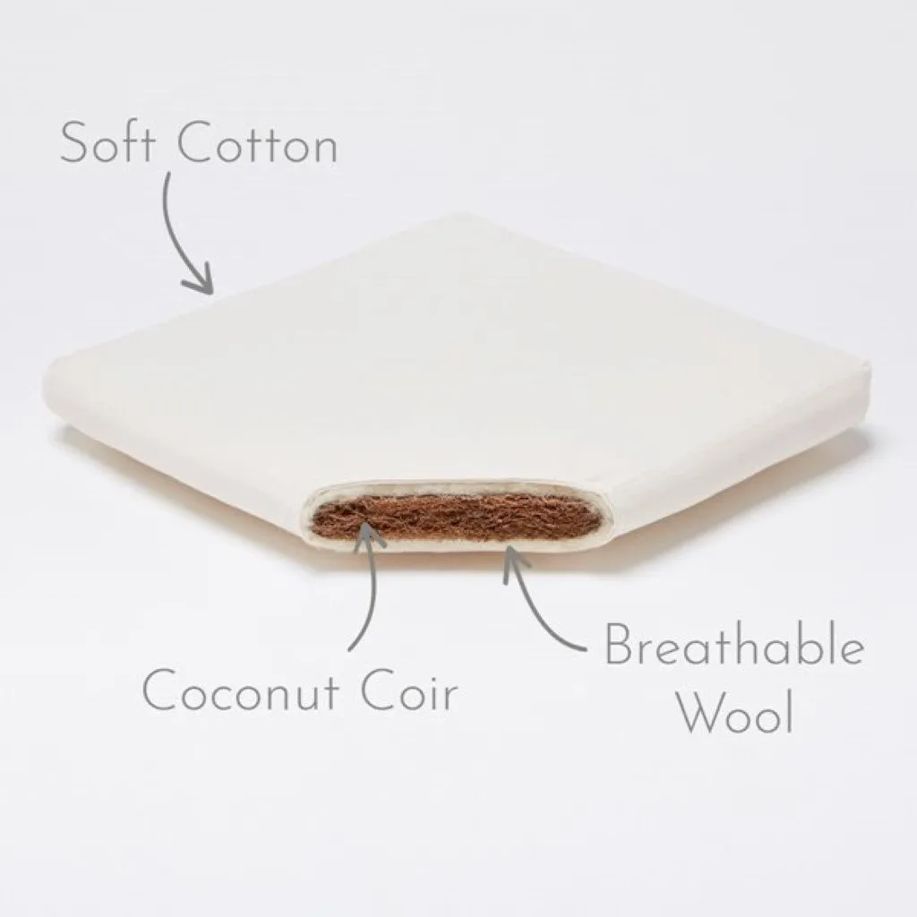 THE LITTLE GREEN SHEEP Moses Basket and Rocking Stand Bundle - Printed Dove