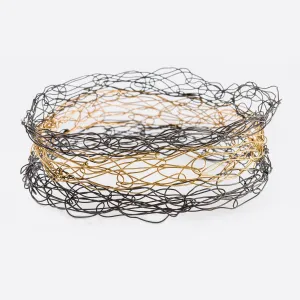 Thick Spun Bi-Metal Bangle