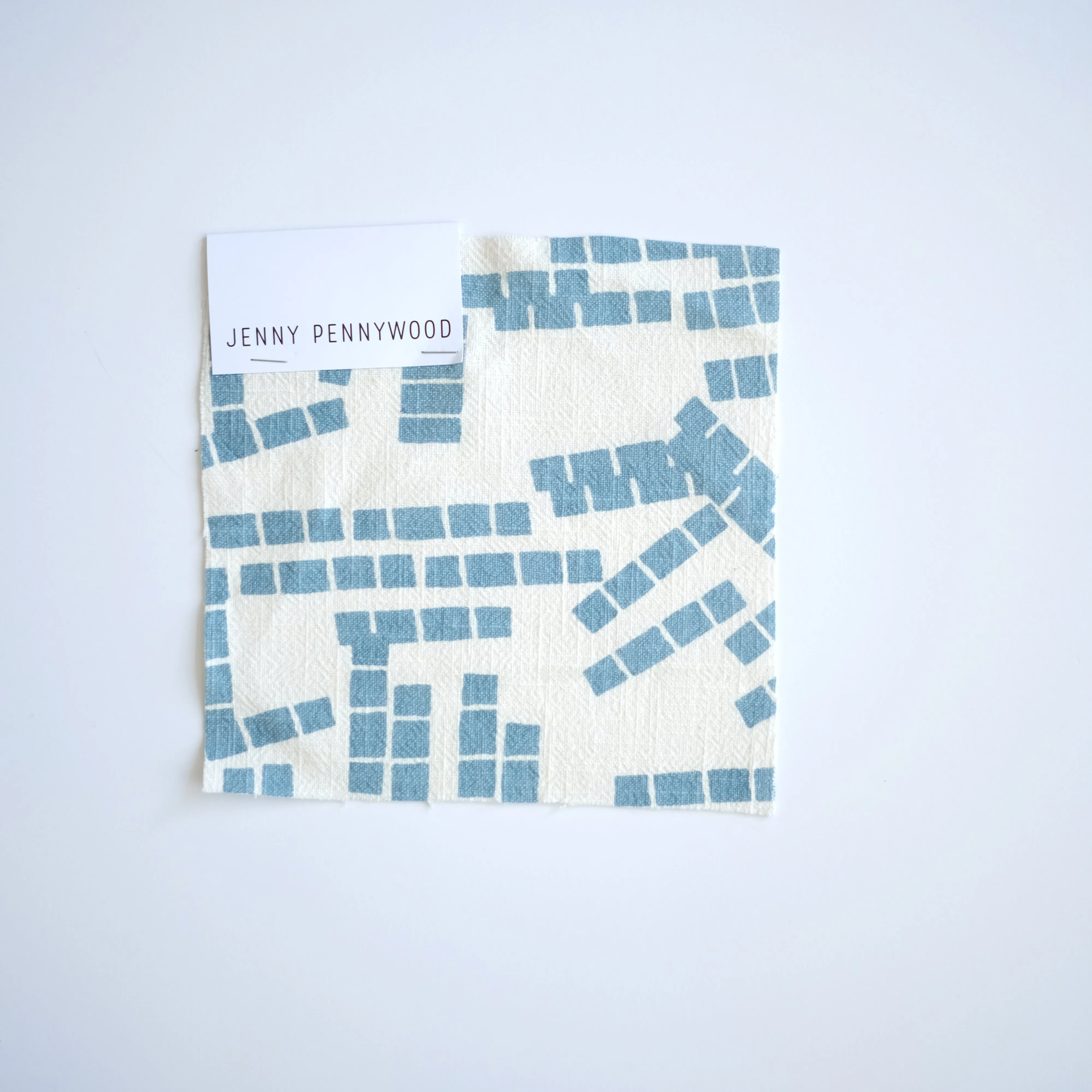 TILES in SKY - Fabric by the yard