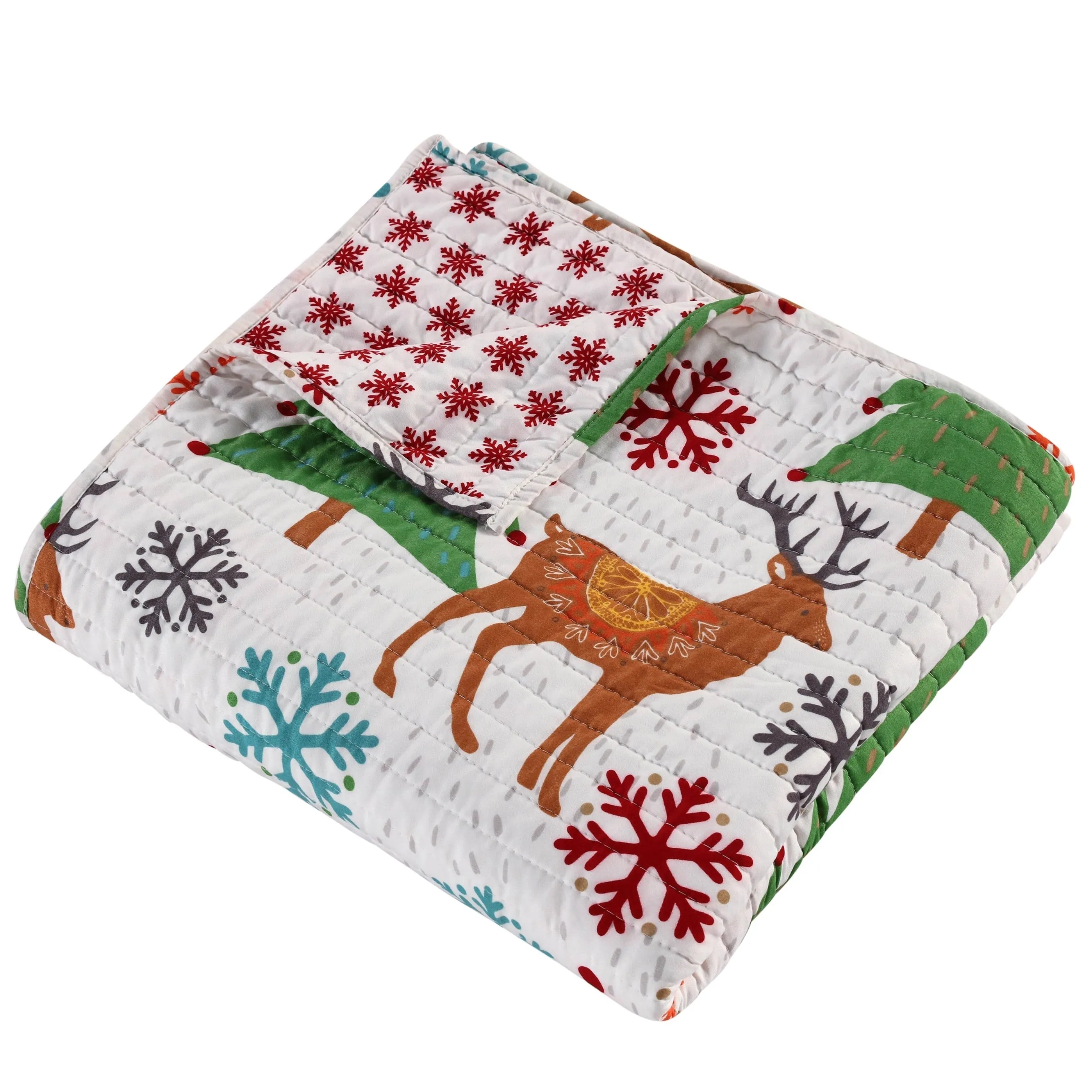 Tinsel Quilted Throw