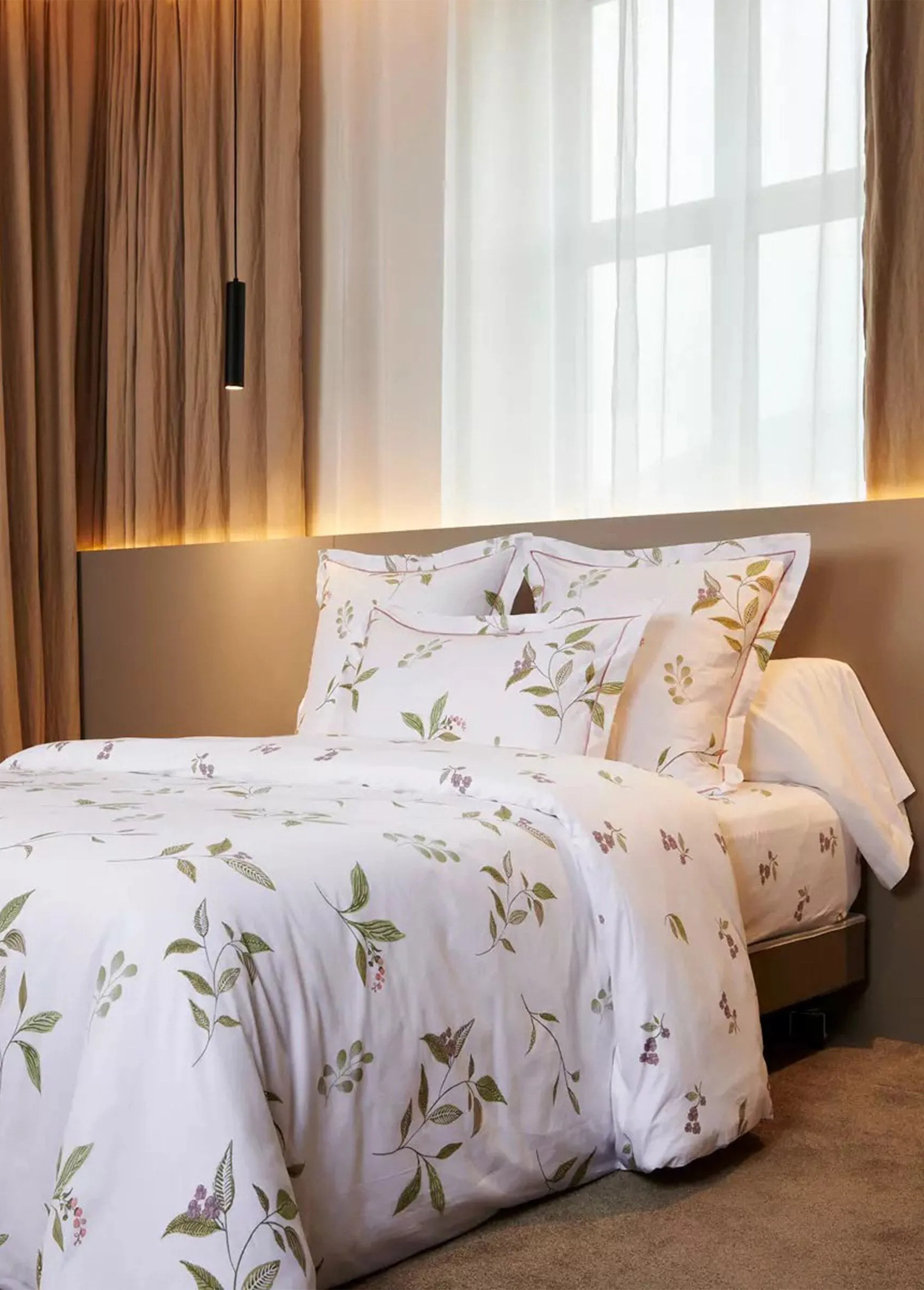 Tradition des Vosges® - Fitted sheet satin cotton Violettes