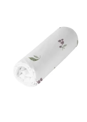 Tradition des Vosges® - Fitted sheet satin cotton Violettes