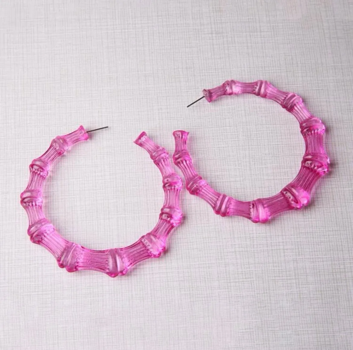 TRANSLUCENT BAMBOO HOOPS