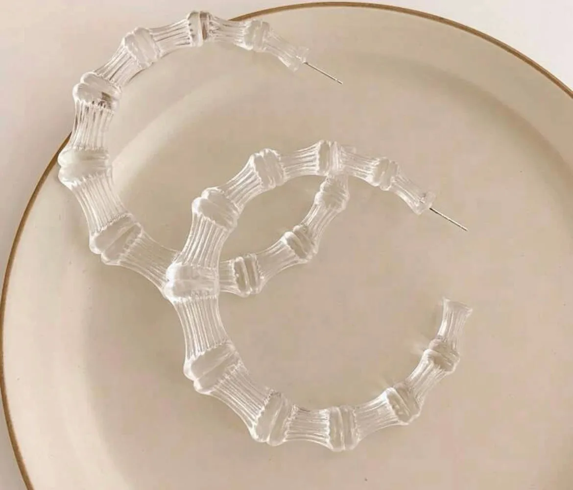 TRANSLUCENT BAMBOO HOOPS