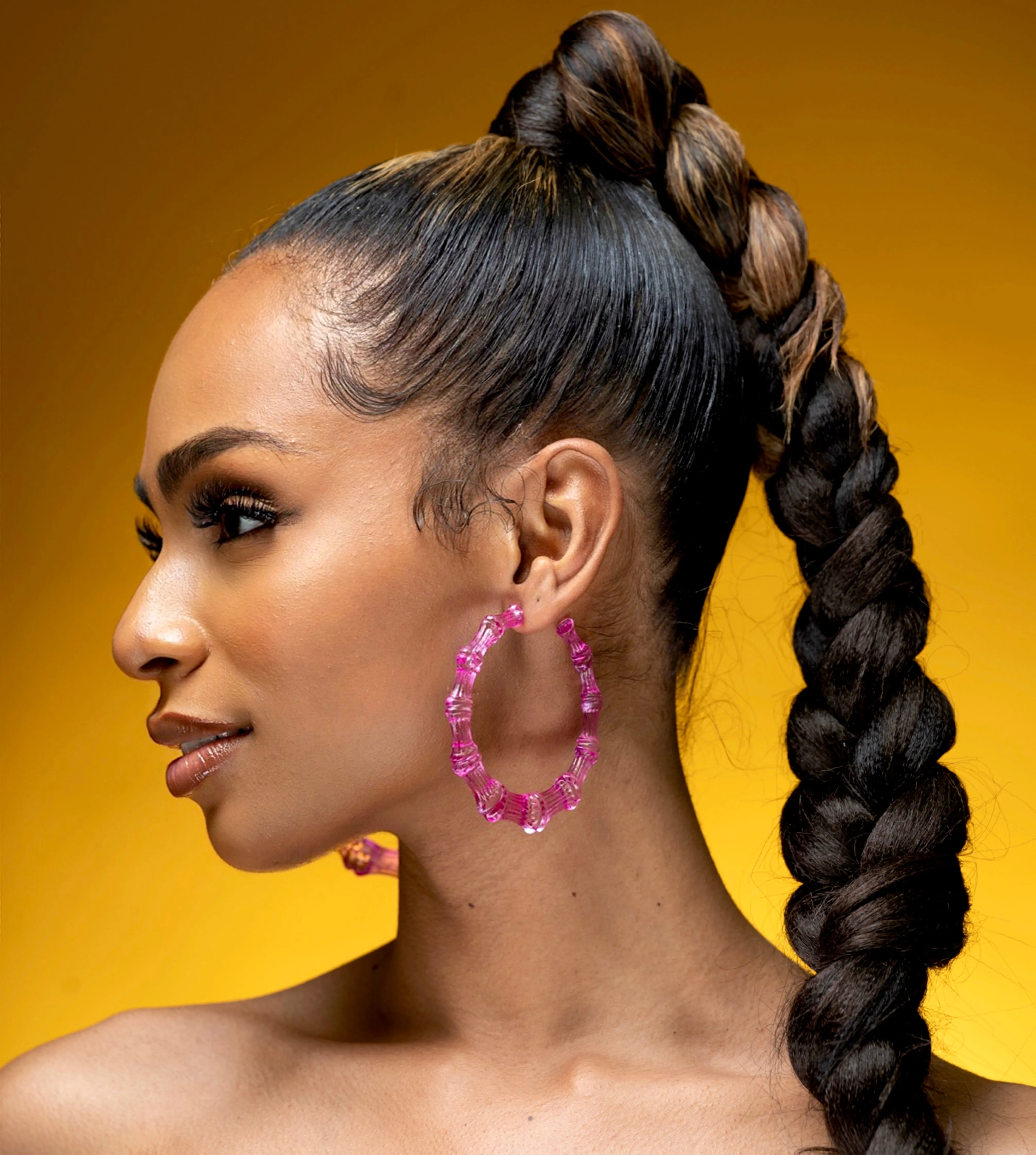 TRANSLUCENT BAMBOO HOOPS