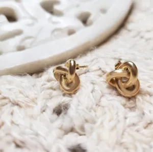 Triple Loop Stud Earrings