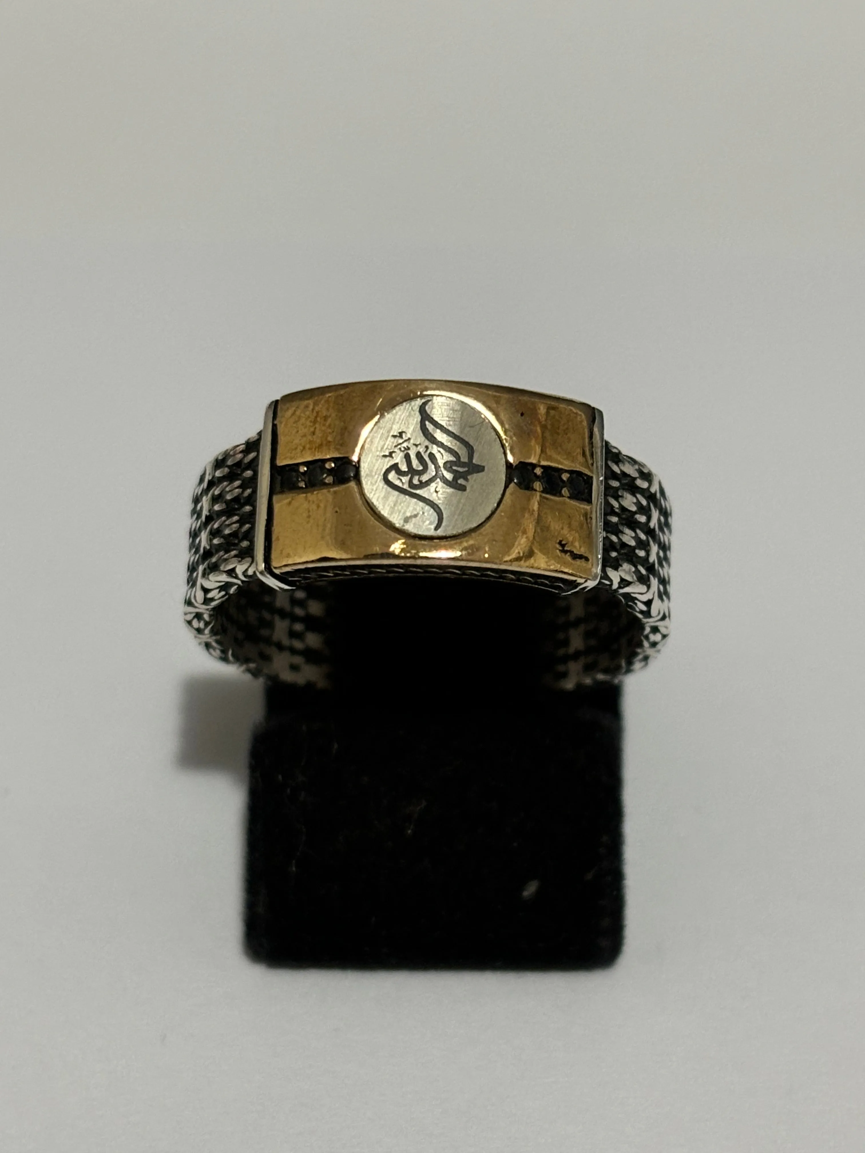 Turkish Handmade Jewelry 925 Sterling Silver Pearl Stone Men's Rings