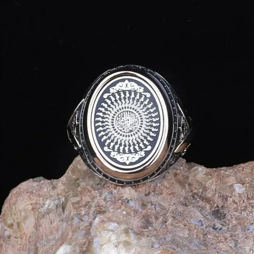Turkish Handmade Jewelry 925 Sterling Silver Sapphire Stone Imperial Design Mens Rings