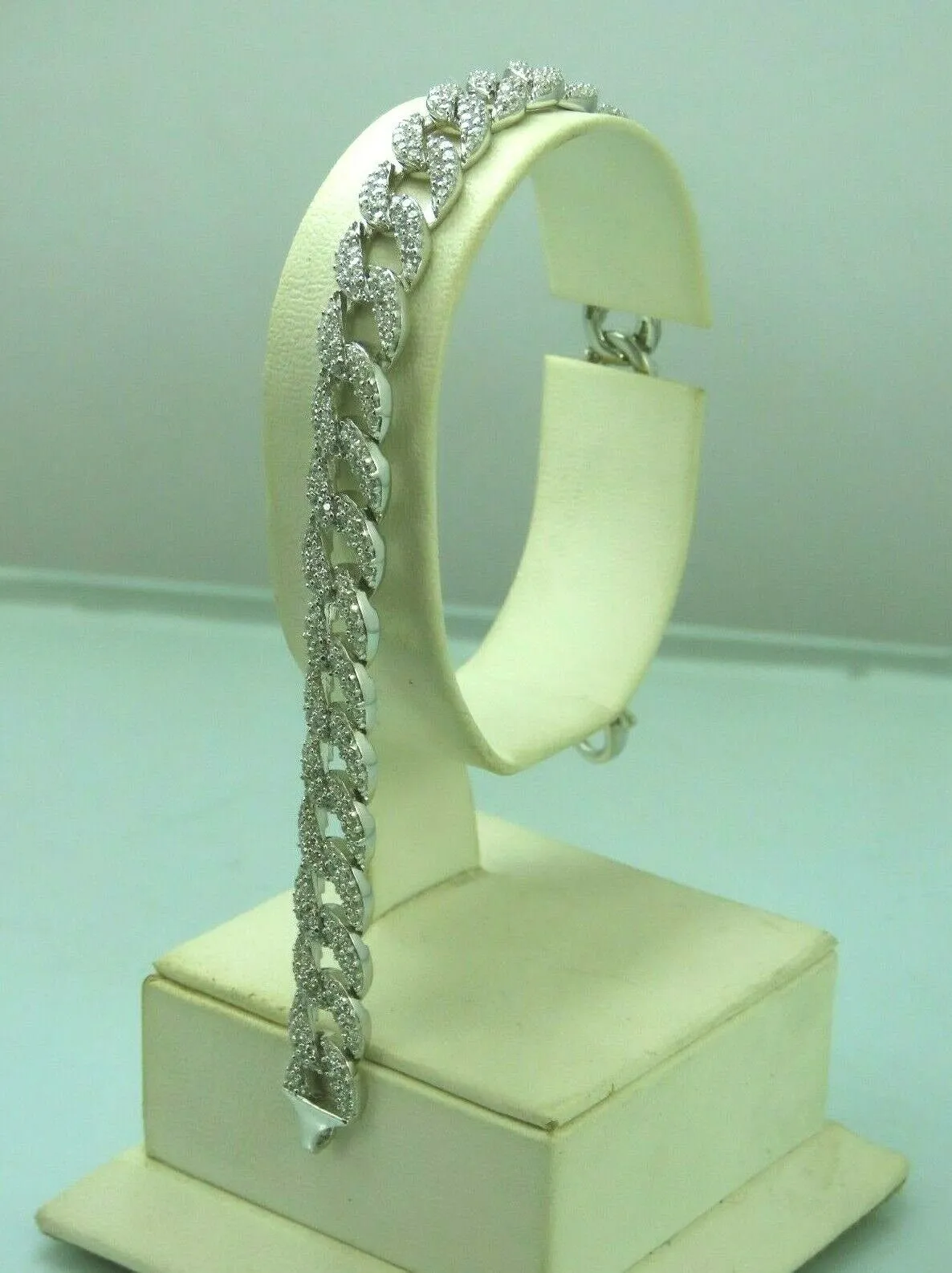 Turkish Handmade Jewelry 925 Sterling Silver Zircon Stone Womens Bracelet