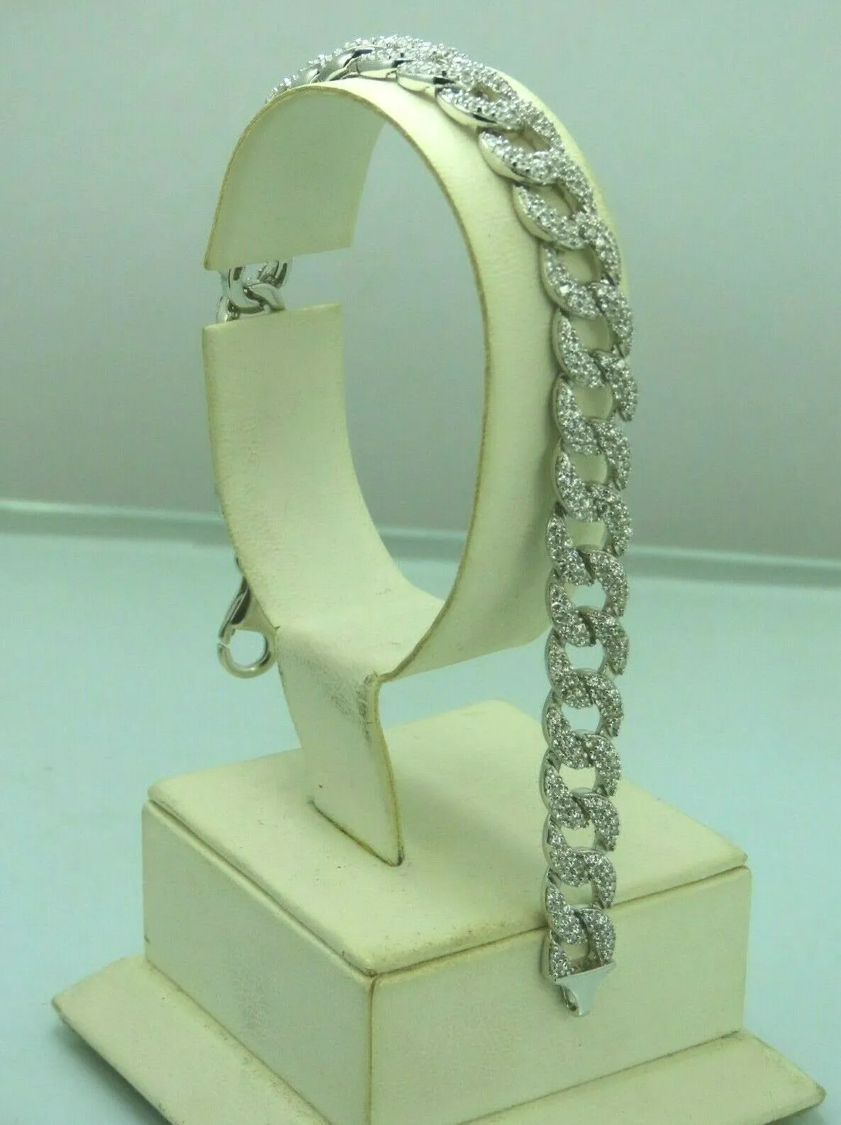 Turkish Handmade Jewelry 925 Sterling Silver Zircon Stone Womens Bracelet