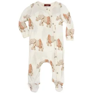 Tutu Elephant Bamboo Snap Footed Romper