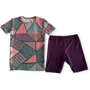 Twilight Plum Bamboo Shorties PJ Set