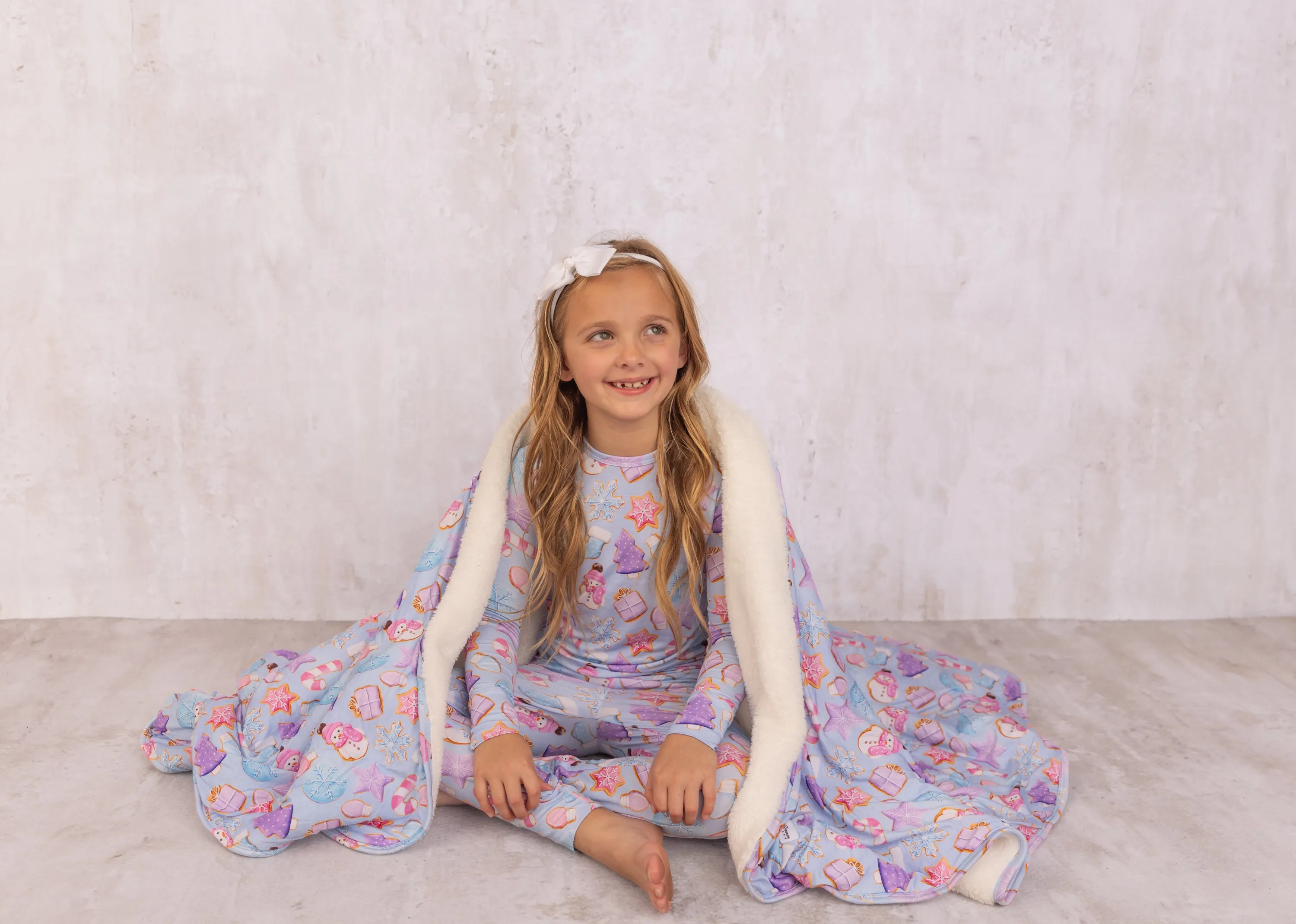 Two Piece - Christmas Cookie (pink/purple) Bambo
