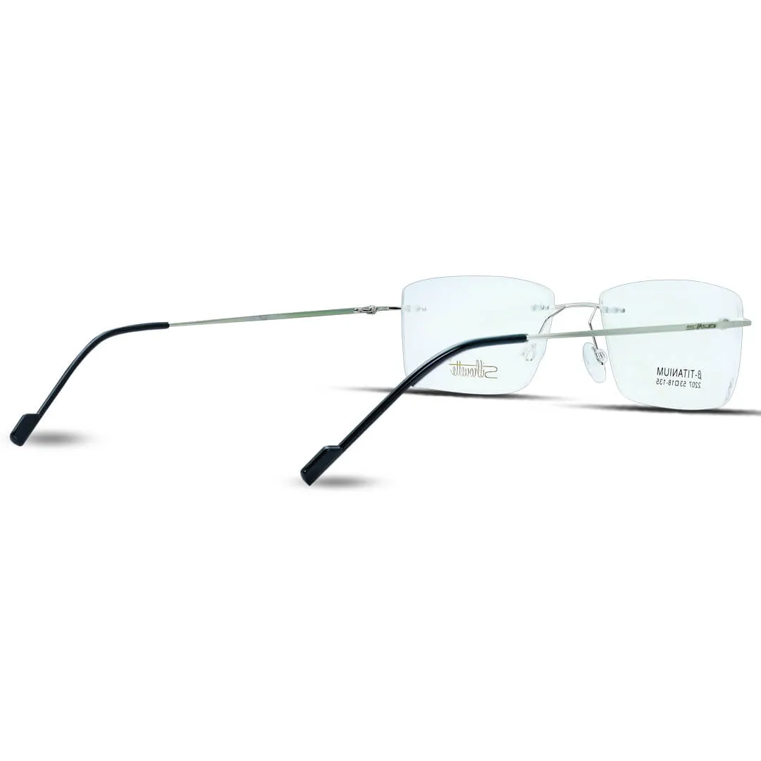 Unisex Fashion Rimless Eyeglasses Clear Glasses Computer Glasses Anti Blue Light Glasses