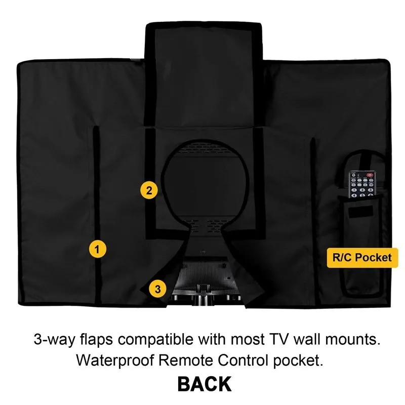 Universal Outdoor Tv Cover - Waterproof & Dustproof - Fits 36-38 Inches