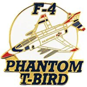 US Military F-4 Phantom Thunderbird Pin